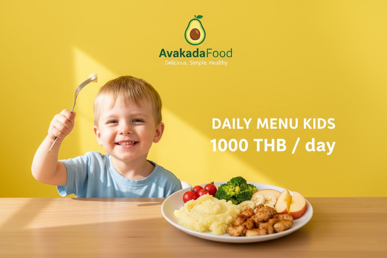KIDS MENU — balanced kcal